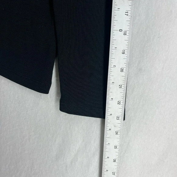 Pendleton T-Shirt Women's Sz M Black Plain Classic Turtleneck Pullover - Picture 4 of 11